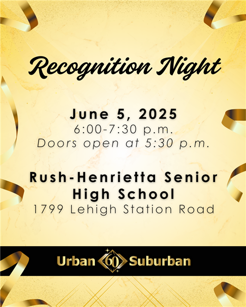 Recognition night invitation